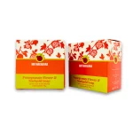 Mathakadara Pomegranate Flower and Marigold Soap packaging displayed in front and angled side view on a clean background