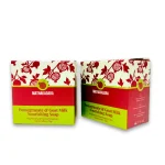 Mathakadara Pomegranate and Goat Milk Nourishing Soap packaging shown in front and angled side view on a clean background