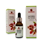 Mathakadara Nethra Eye Serum with pomegranate leaves, ascorbic acid, and Vitamin B5 in premium skincare packaging