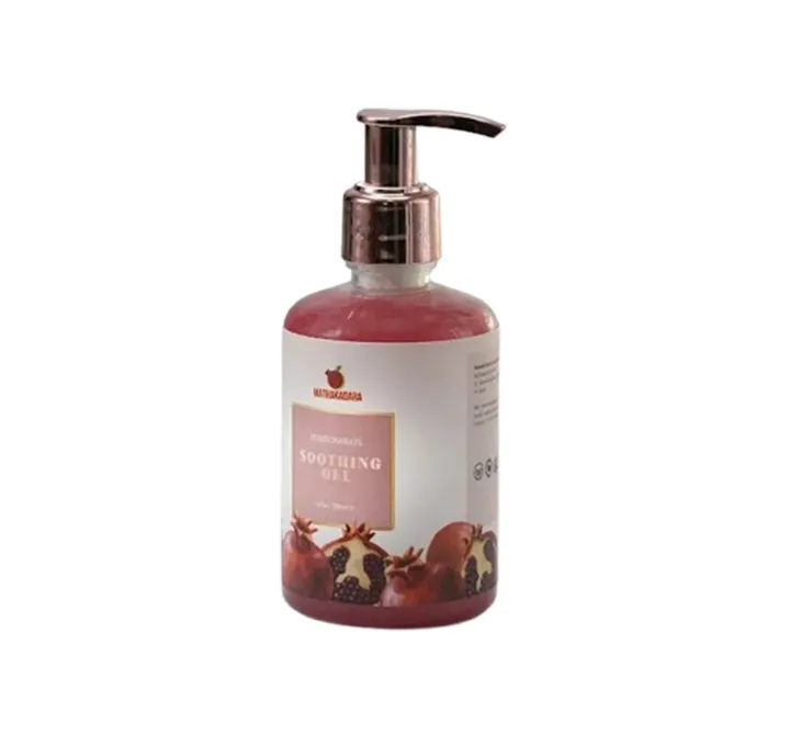 Mathakadara Pomegranate Soothing Gel bottle with hydrating skincare formula